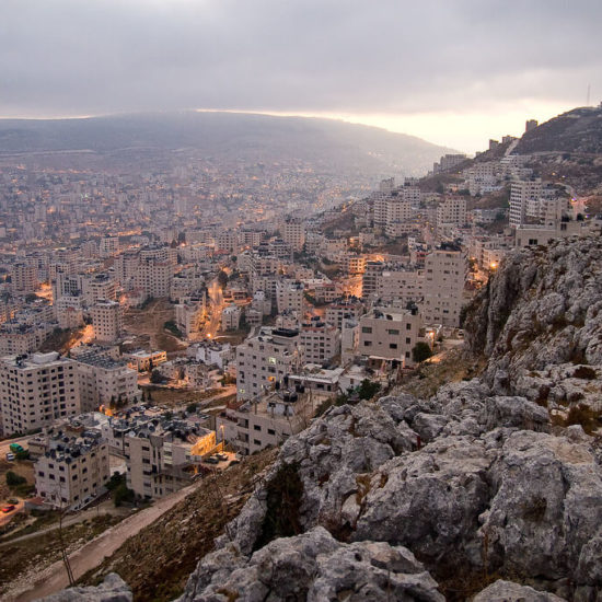 Nablus from Gerizim mountain