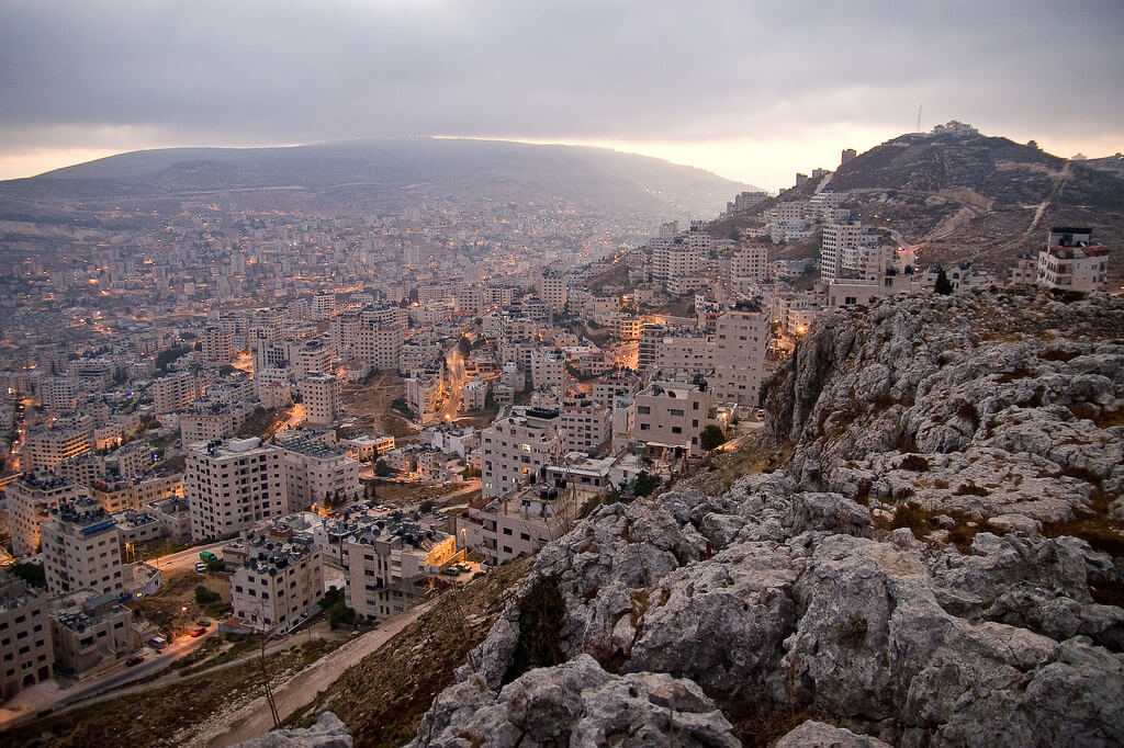 Nablus from Gerizim mountain